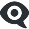 Eye in Speech Bubble emoji on Twitter